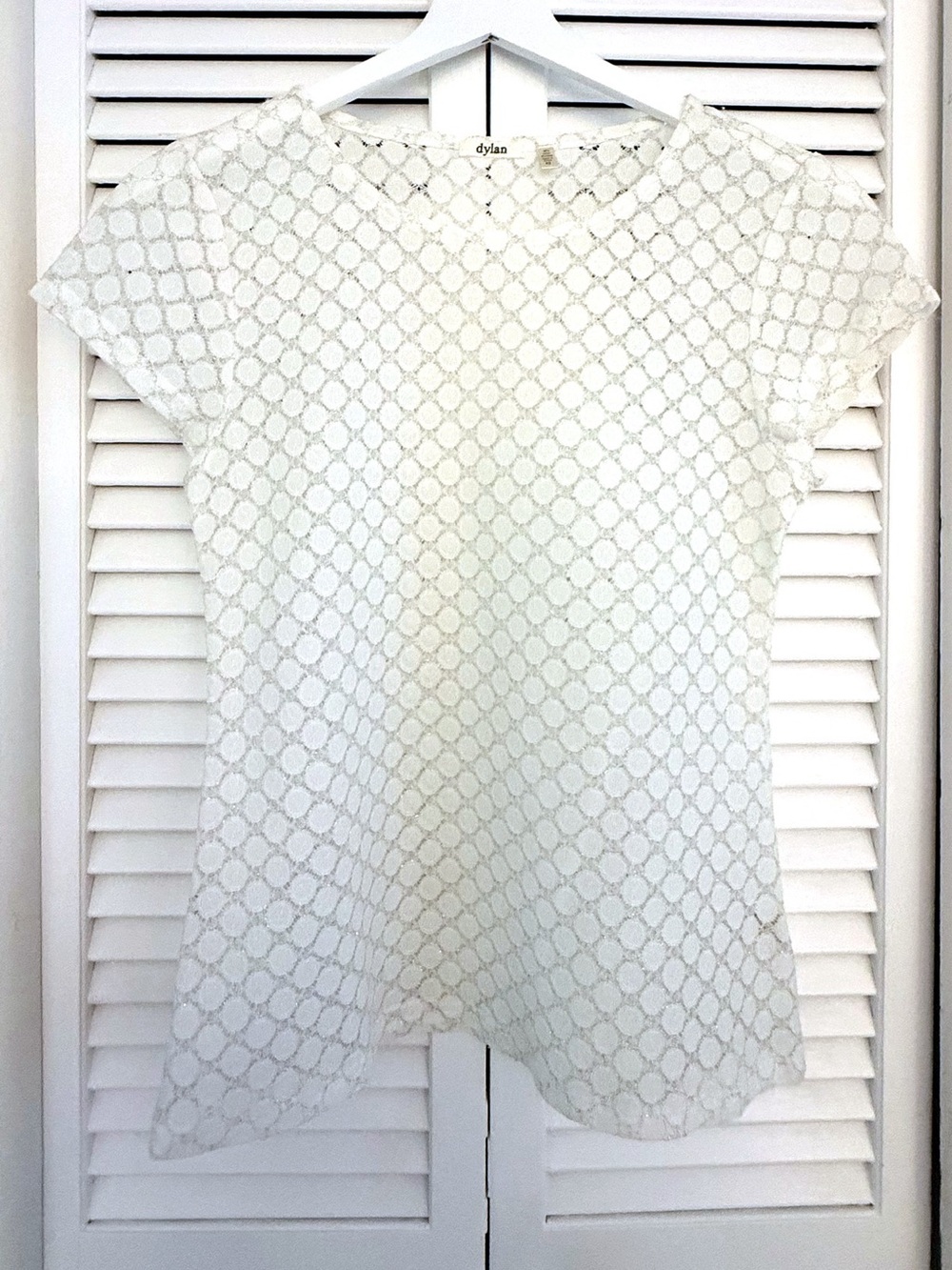 🤍 Dylan White Eyelet Blouse